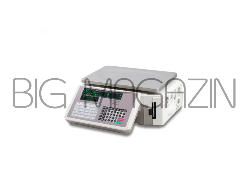  ترازو دیجیتال 30 کیلویی صدر دارای لیبل پرینتر مدل LSG15 B 