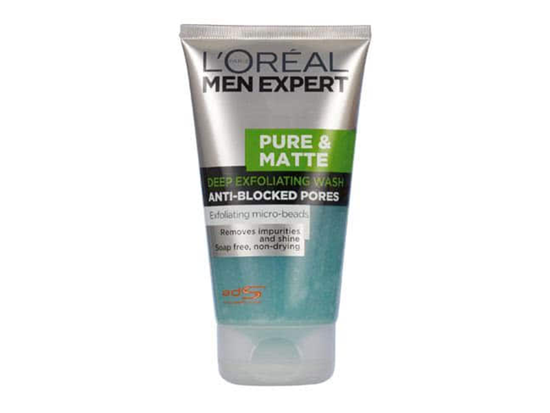  ژل شستشو و لایه بردار قوی صورت مردانه لورآل LOREAL