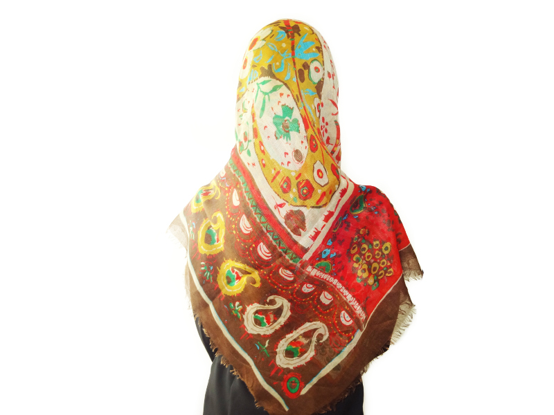  رو سری چهار فصل نخی قهوه ای
